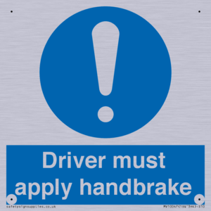 Driver must apply handbrake